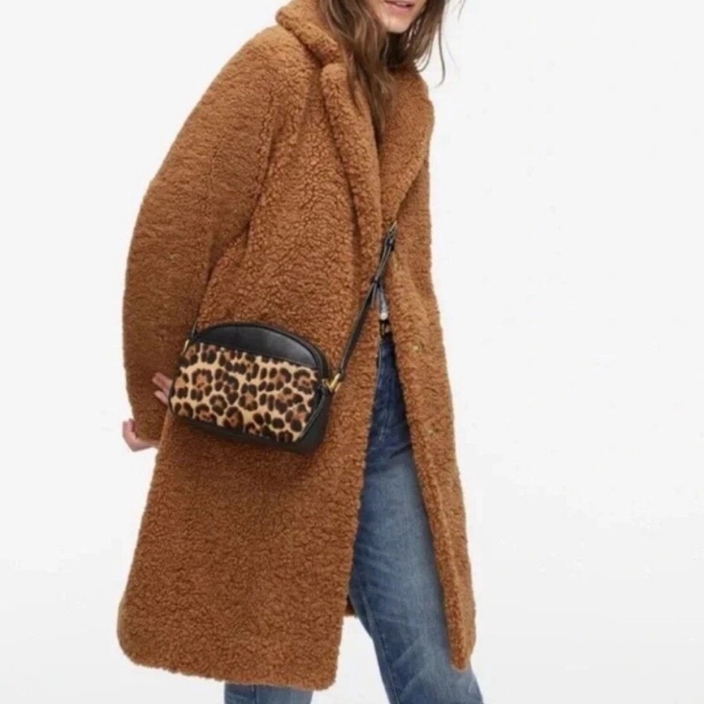 J. Crew Brown Teddy Coat Style AB913